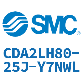 Axial pedestal type standard cylinder-CDA2LH80-25J-Y7NWL