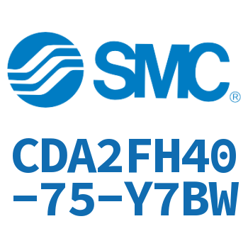 Rod side flanged standard cylinder-CDA2FH40-75-Y7BW