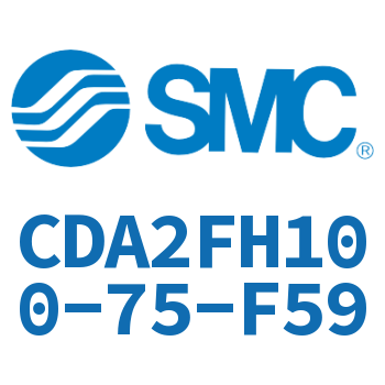 Rod side flanged standard cylinder-CDA2FH100-75-F59