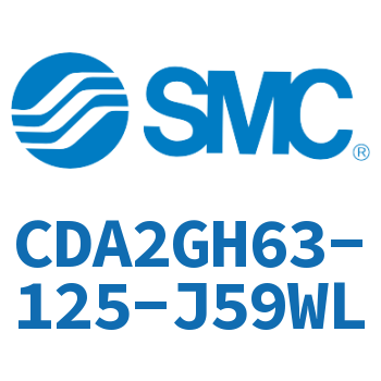 Standard cylinder without rod side flange-CDA2GH63-125-J59WL