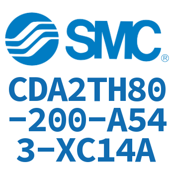 Middle trunnion type standard cylinder-CDA2TH80-200-A543-XC14A