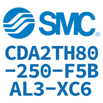 Middle trunnion type standard cylinder-CDA2TH80-250-F5BAL3-XC6