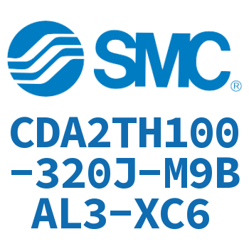 Middle trunnion type standard cylinder-CDA2TH100-320J-M9BAL3-XC6