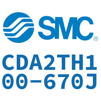 Middle trunnion type standard cylinder-CDA2TH100-670J