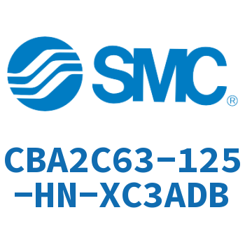 单耳环型端锁气缸-CBA2C63-125-HN-XC3ADB