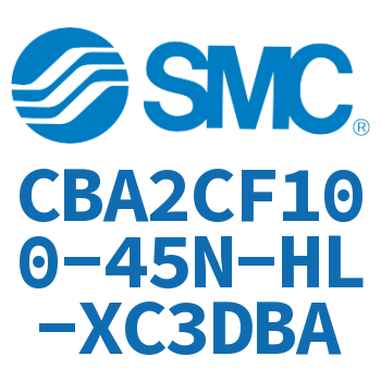 Single earring type end lock cylinder-CBA2CF100-45N-HL-XC3DBA