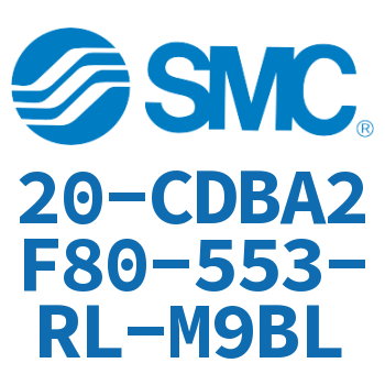 Rod side flanged standard cylinder 20-CDBA2F80-553-RL-M9BL