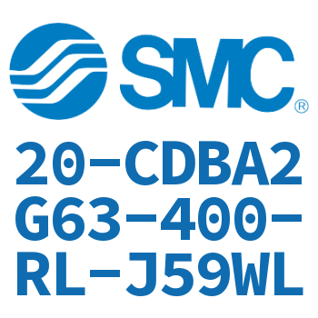 Rod-less side flanged end-lock cylinder 20-CDBA2G63-400-RL-J59WL