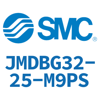 Standard cylinder without rod side flange-JMDBG32-25-M9PS