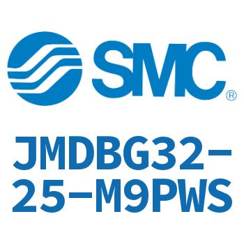 Standard cylinder without rod side flange-JMDBG32-25-M9PWS