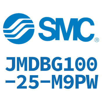 Standard cylinder without rod side flange-JMDBG100-25-M9PW