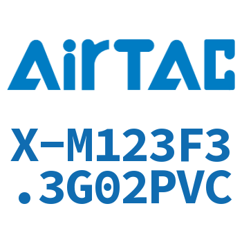 Three-pin female connector-X-M123F3.3G02PVC