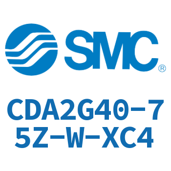 Standard cylinder without rod side flange-CDA2G40-75Z-W-XC4