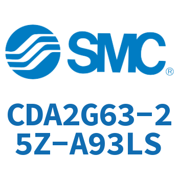 Standard cylinder without rod side flange-CDA2G63-25Z-A93LS