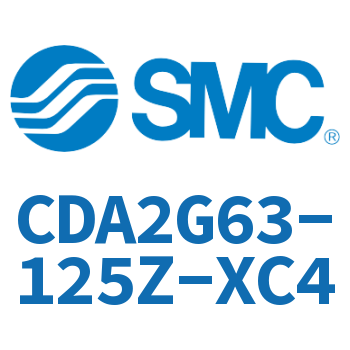 Standard cylinder without rod side flange-CDA2G63-125Z-XC4