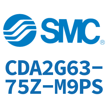 Standard cylinder without rod side flange-CDA2G63-75Z-M9PS