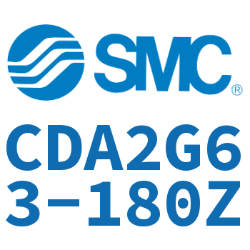 Standard cylinder without rod side flange-CDA2G63-180Z