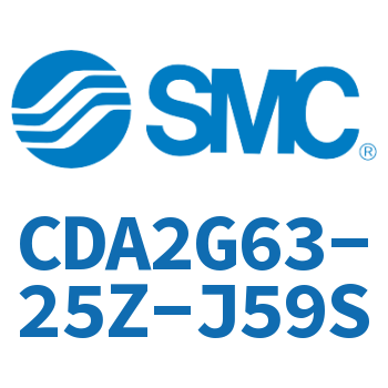 Standard cylinder without rod side flange-CDA2G63-25Z-J59S