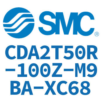 Middle trunnion type standard cylinder-CDA2T50R-100Z-M9BA-XC68