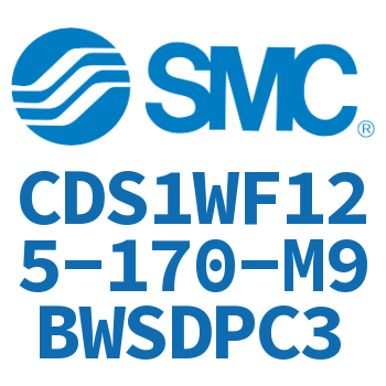 Rod side flanged standard cylinder-CDS1WF125-170-M9BWSDPC3