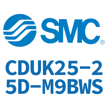 Rod non-rotating free-mount cylinder-CDUK25-25D-M9BWS