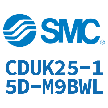 Rod non-rotating free-mount cylinder-CDUK25-15D-M9BWL