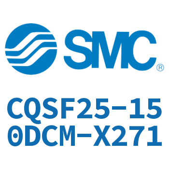 Rod side flange type thin cylinder-CQSF25-150DCM-X271