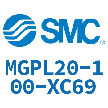 带导杆薄型气缸 MGPL20-100-XC69