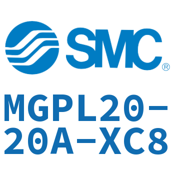 带导杆薄型气缸 MGPL20-20A-XC8
