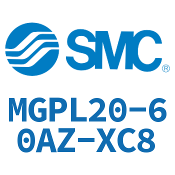 带导杆薄型气缸 MGPL20-60AZ-XC8