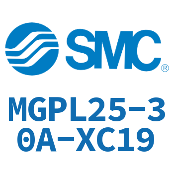 带导杆薄型气缸 MGPL25-30A-XC19
