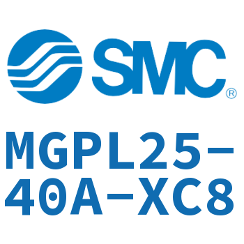带导杆薄型气缸 MGPL25-40A-XC8