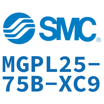 带导杆薄型气缸 MGPL25-75B-XC9