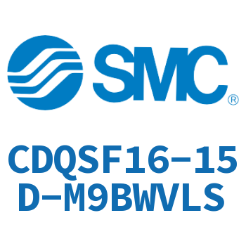 Rod side flange thin cylinder-CDQSF16-15D-M9BWVLS