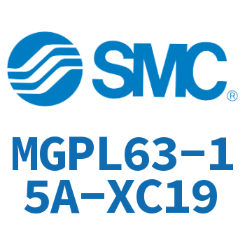 带导杆薄型气缸 MGPL63-15A-XC19
