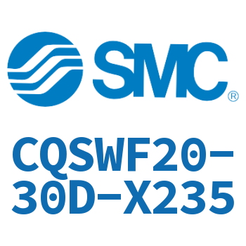 Rod side flange thin cylinder-CQSWF20-30D-X235