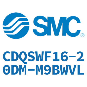 Rod side flange thin cylinder-CDQSWF16-20DM-M9BWVL