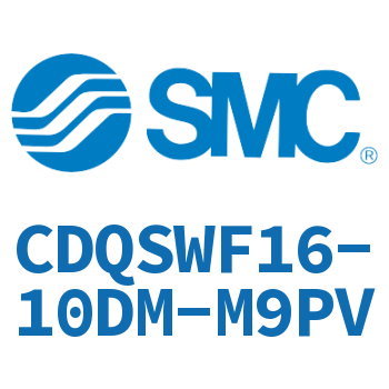 Rod side flange thin cylinder-CDQSWF16-10DM-M9PV