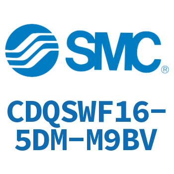 Rod side flange thin cylinder-CDQSWF16-5DM-M9BV