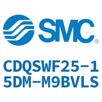 Rod side flange thin cylinder-CDQSWF25-15DM-M9BVLS