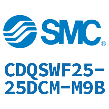 Rod side flange thin cylinder-CDQSWF25-25DCM-M9B