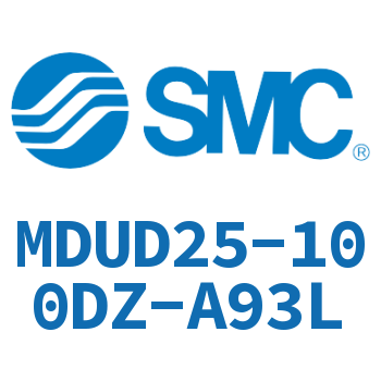 Double clevis type flat cylinder-MDUD25-100DZ-A93L