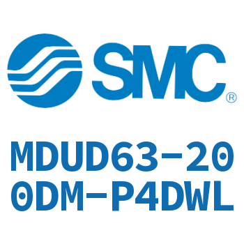 Double clevis type flat cylinder-MDUD63-200DM-P4DWL