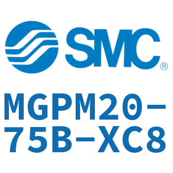 薄型导杆气缸 MGPM20-75B-XC8