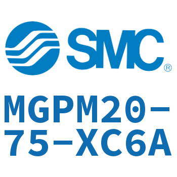 薄型导杆气缸 MGPM20-75-XC6A
