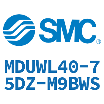 脚座型平板式气缸-MDUWL40-75DZ-M9BWS