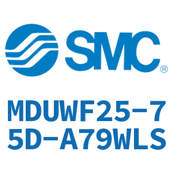 Rod side flange type flat cylinder-MDUWF25-75D-A79WLS