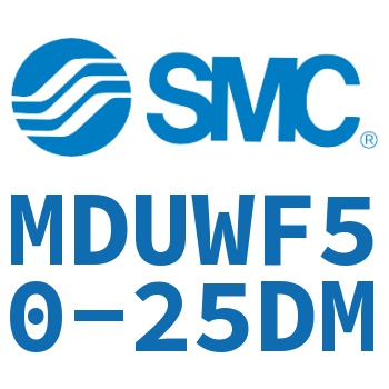 Rod side flange type flat cylinder-MDUWF50-25DM