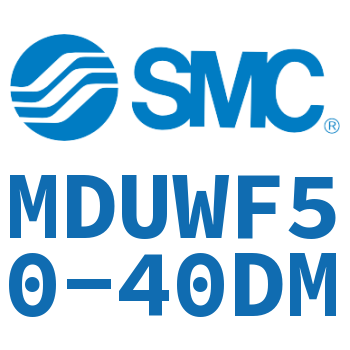 Rod side flange type flat cylinder-MDUWF50-40DM