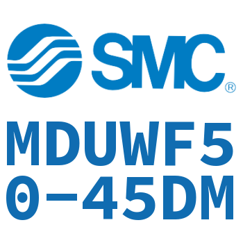 Rod side flange type flat cylinder-MDUWF50-45DM